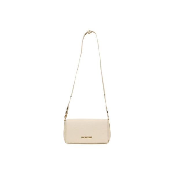 Love Moschino Polyurethane shoulder bag in beige