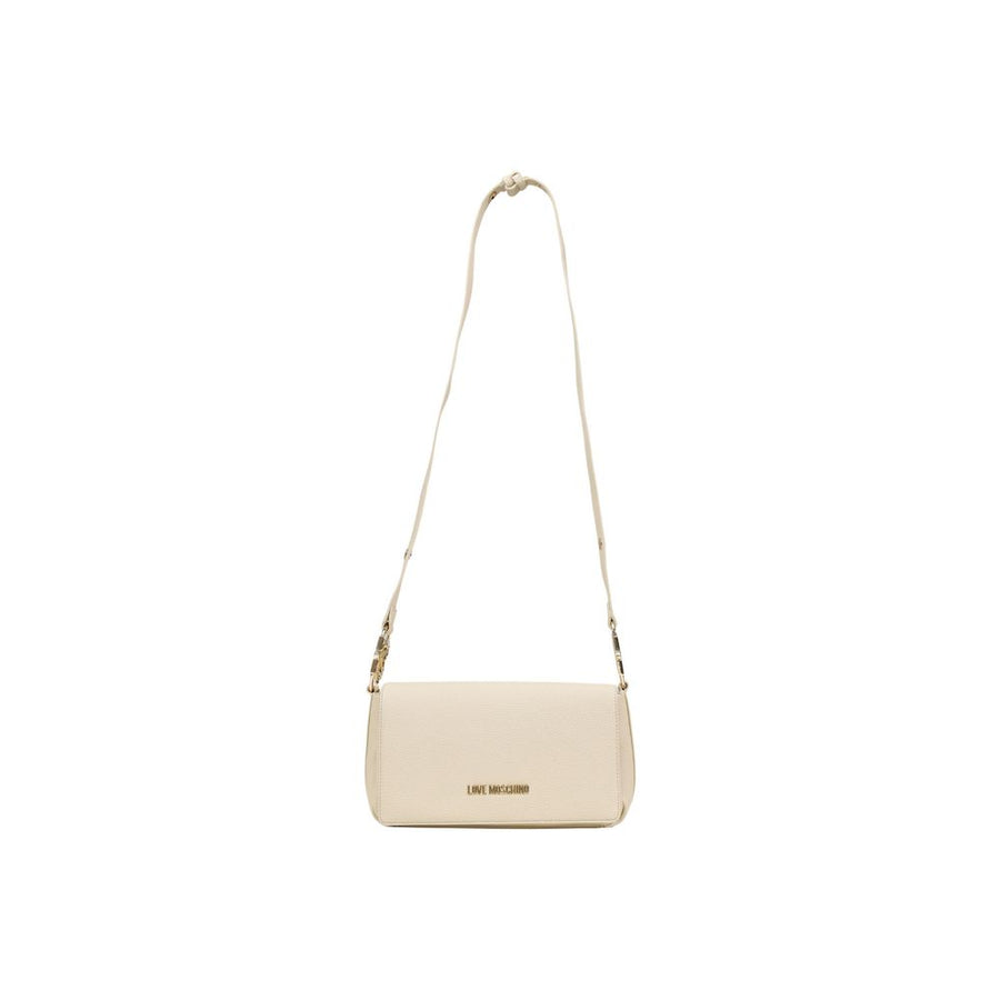 Love Moschino Polyurethane shoulder bag in beige