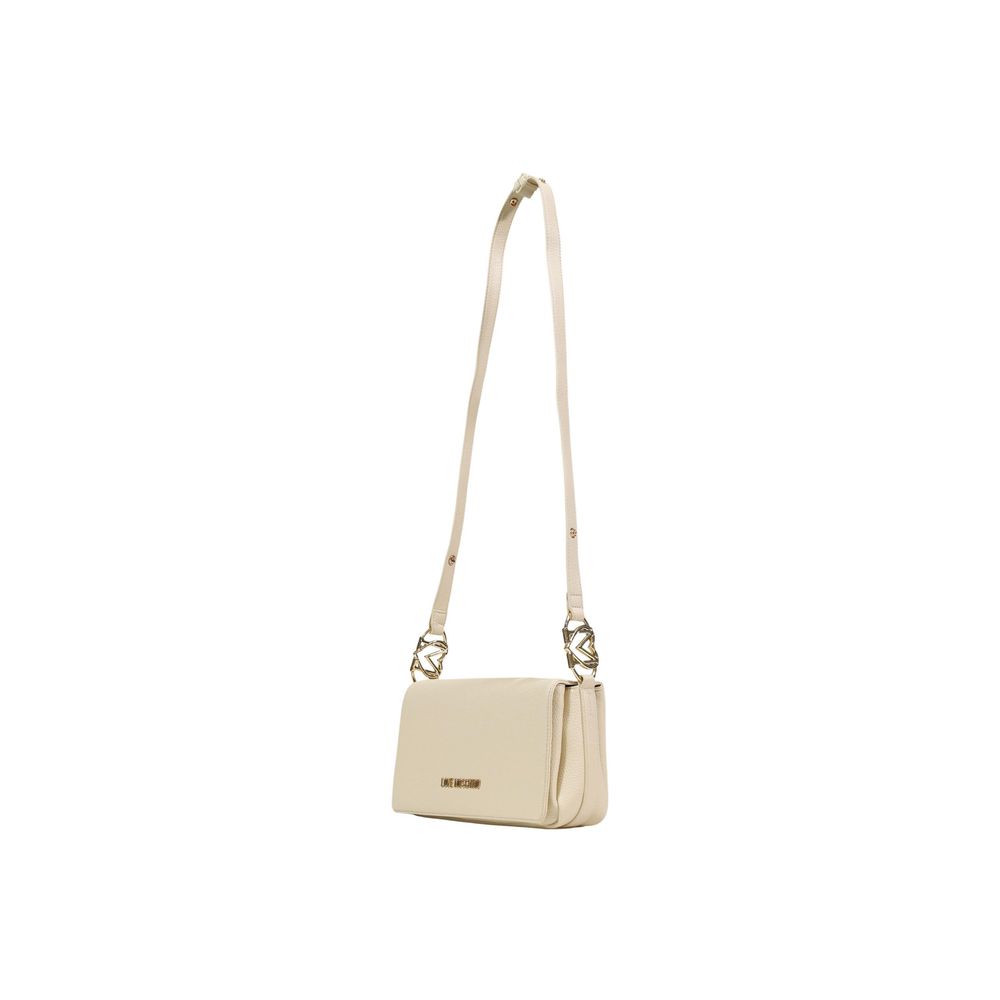 Beige Polyethylene Handbag Bag
