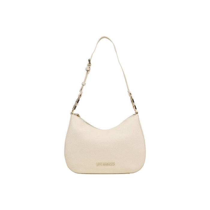 Beige Polyethylene Handbag Bag