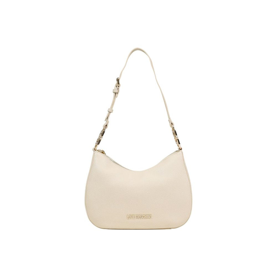 Love Moschino Polyurethane shoulder bag in beige