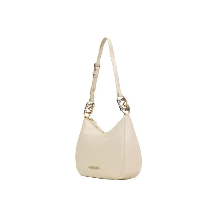 Beige Polyethylene Handbag Bag
