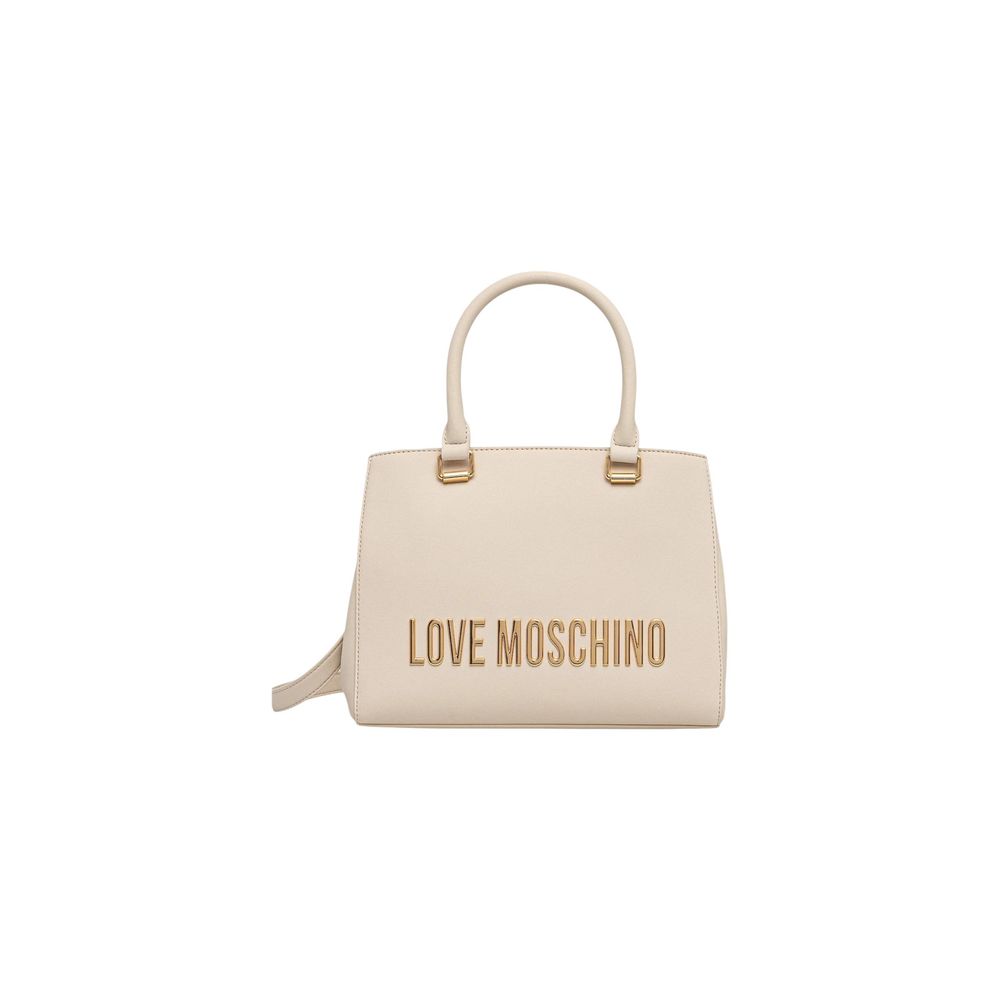 Beige Polyethylene Handbag Bag