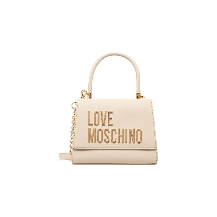 Beige Polyethylene Handbag Bag