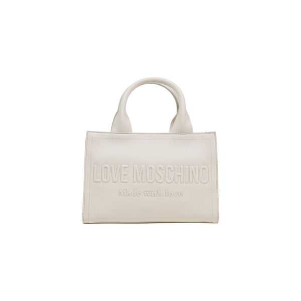 Beige Polyethylene Handbag Bag