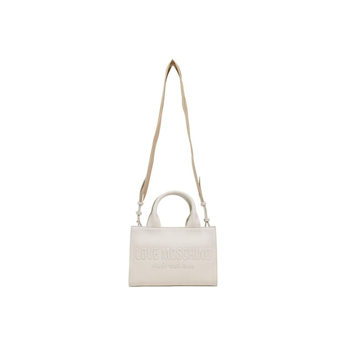 Beige Polyethylene Handbag Bag