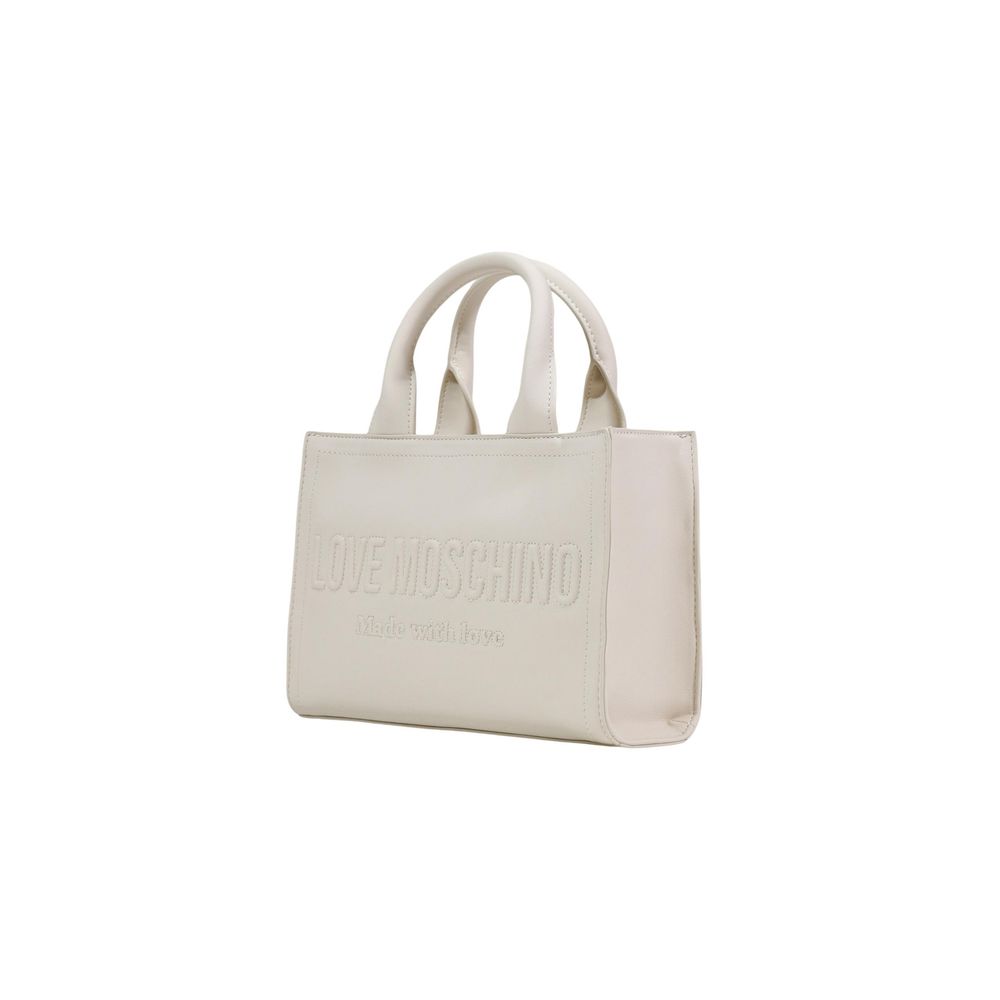 Beige Polyethylene Handbag Bag