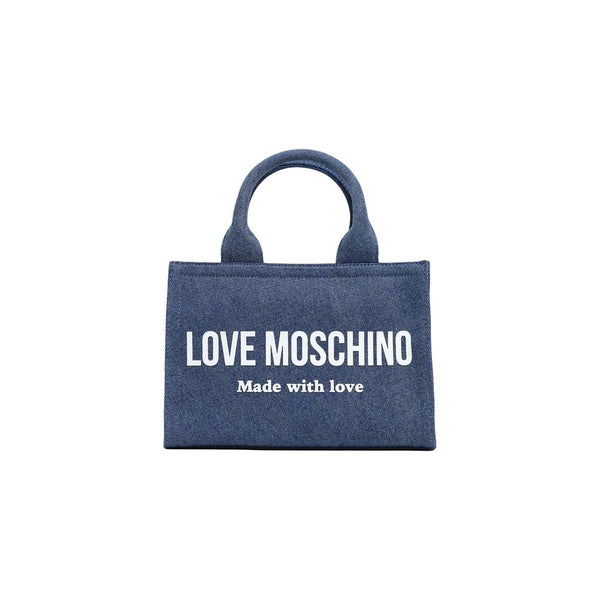Love Moschino 60% cotton handbag in blue
