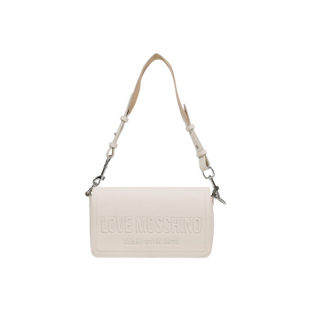 Beige Polyethylene Handbag Bag