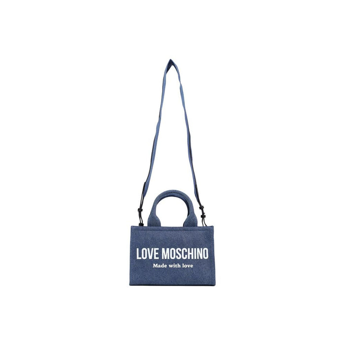 Blue Cotton Handbag Bag