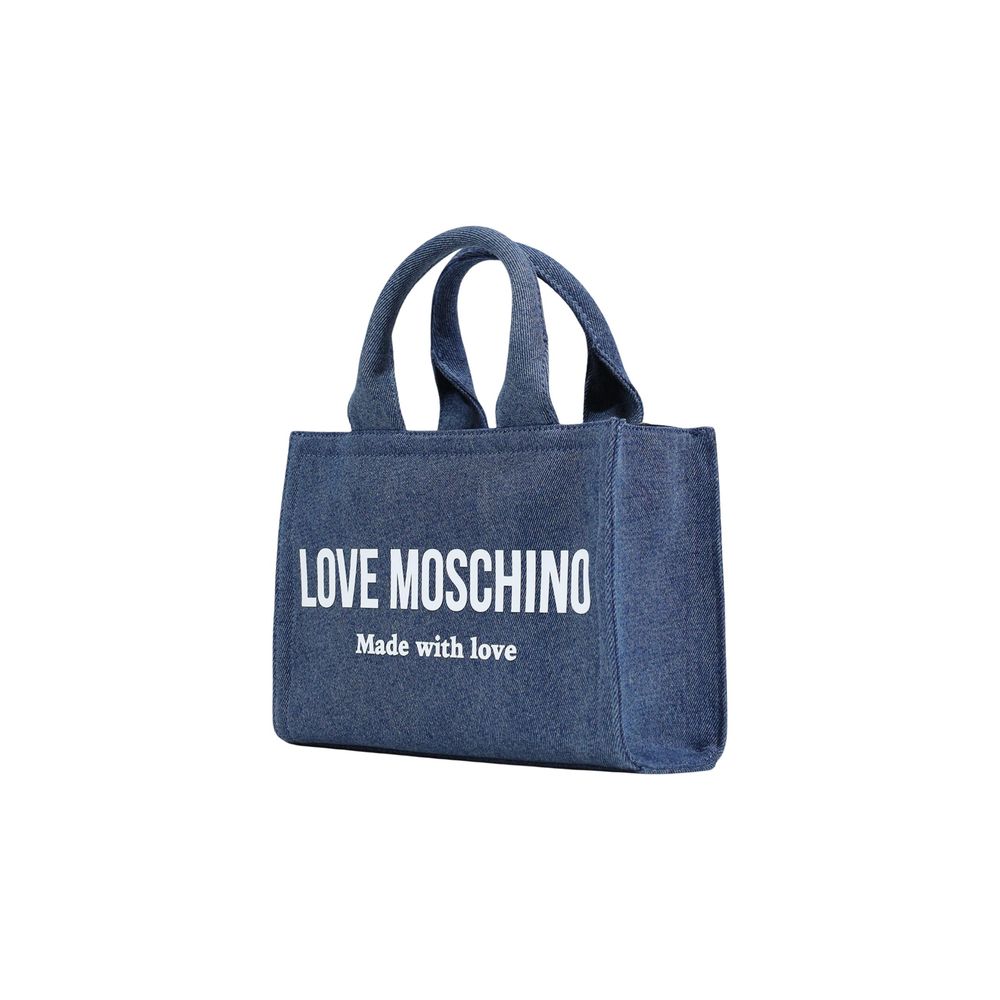 Blue Cotton Handbag Bag