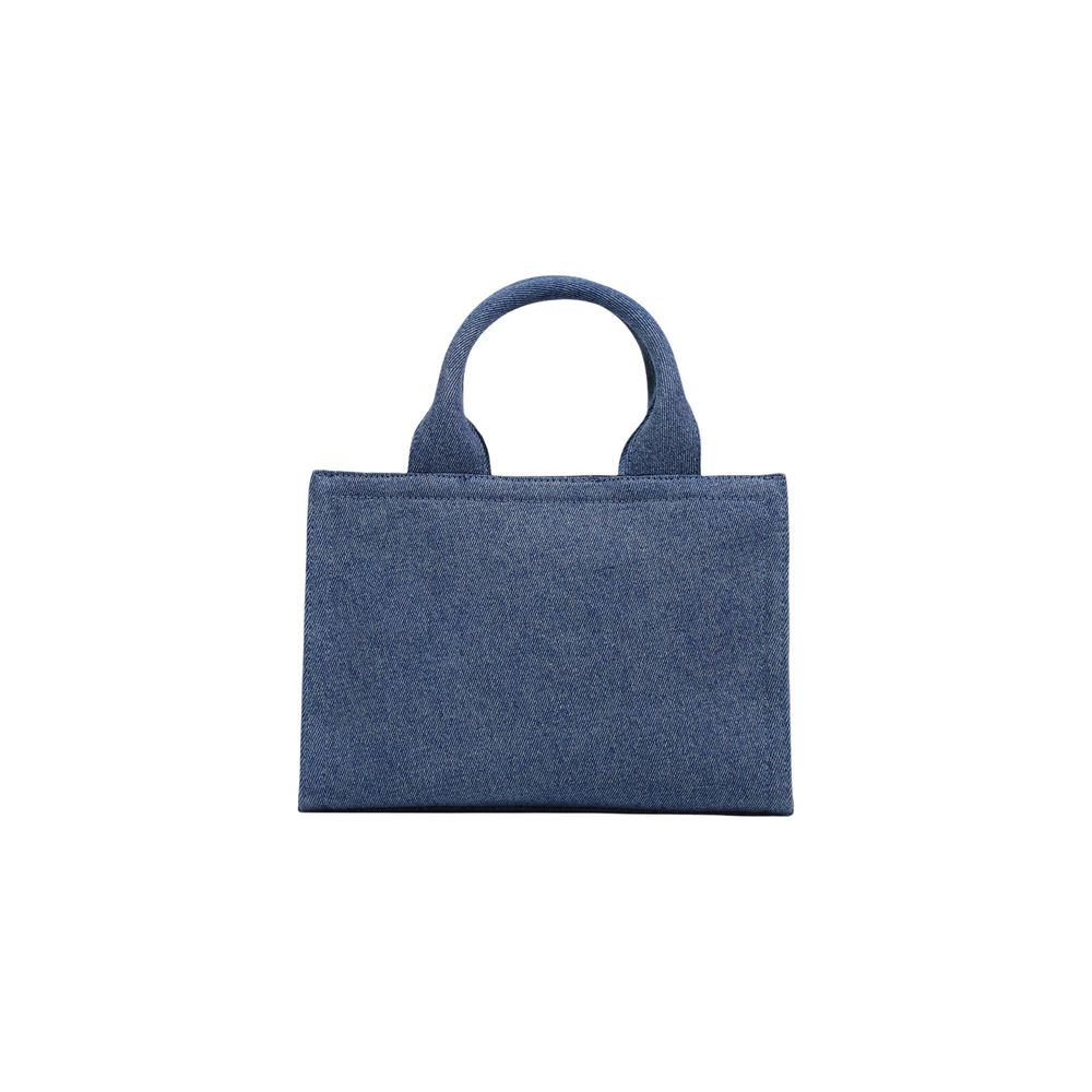 Blue Cotton Handbag Bag