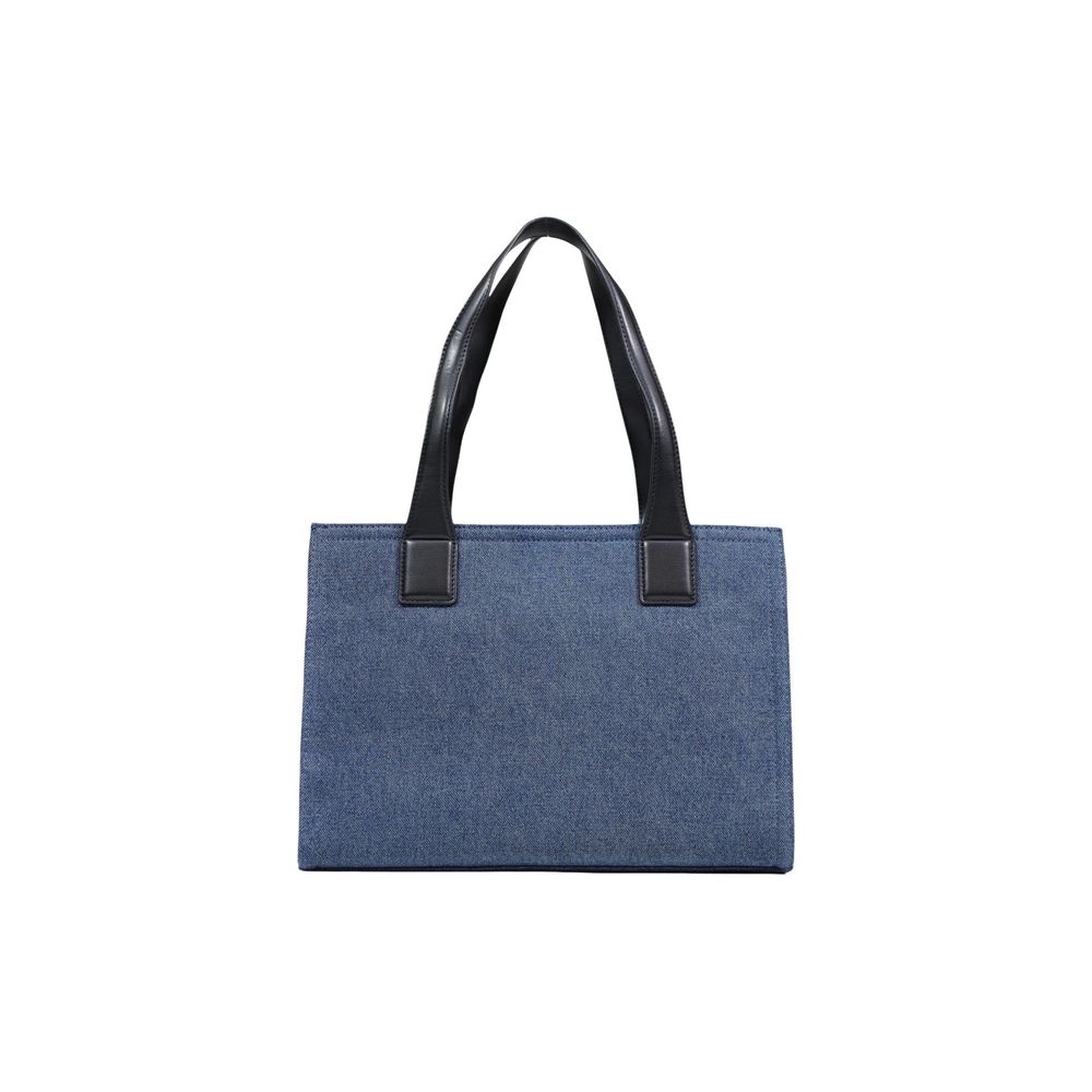 Blue Cotton Handbag Bag