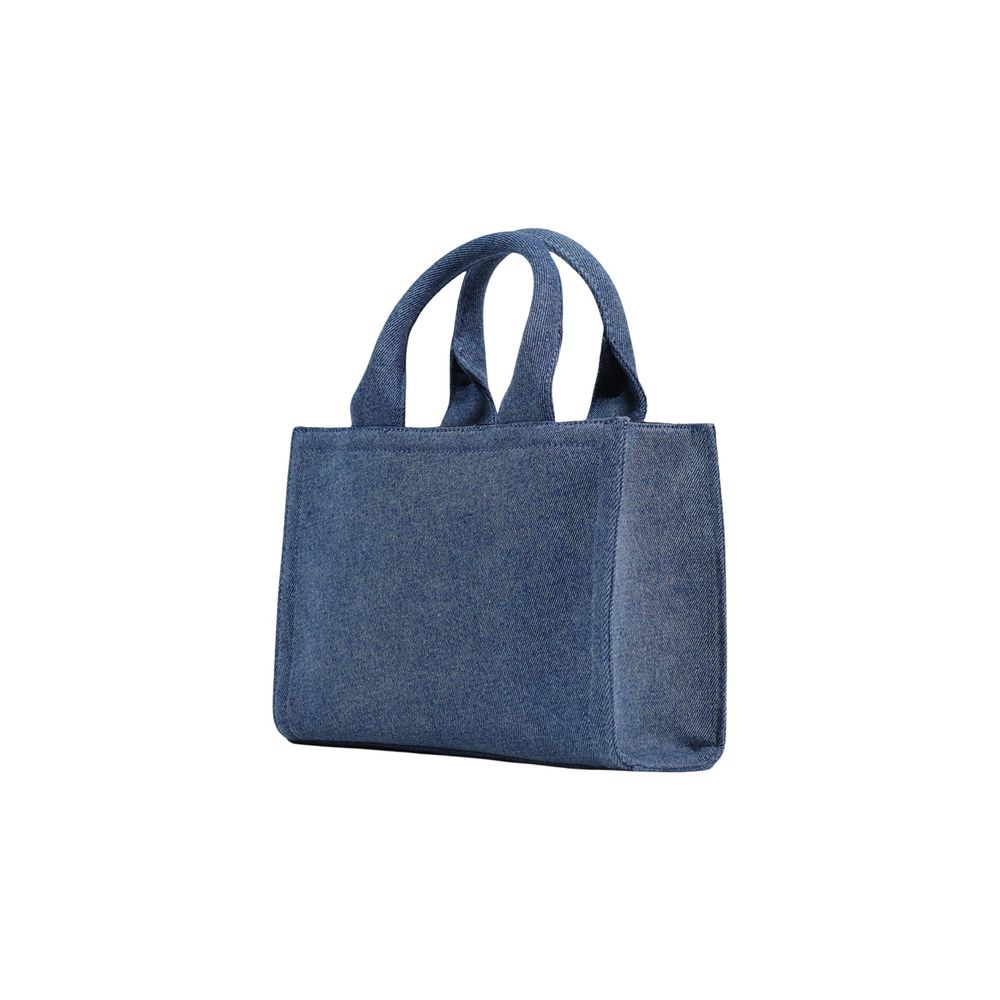 Blue Cotton Handbag Bag