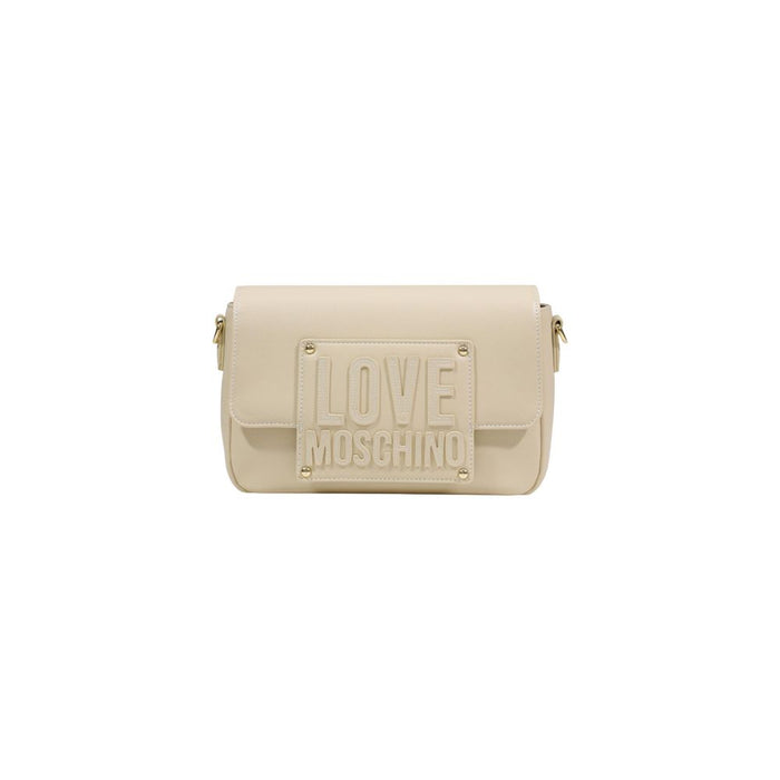 Cream Polyethylene Handbag Bag