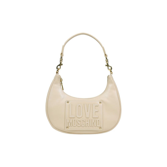 Cream Polyethylene Handbag Bag