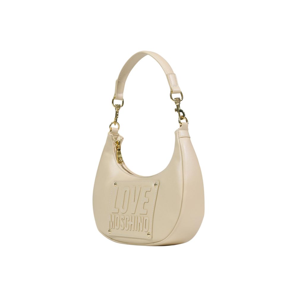 Cream Polyethylene Handbag Bag