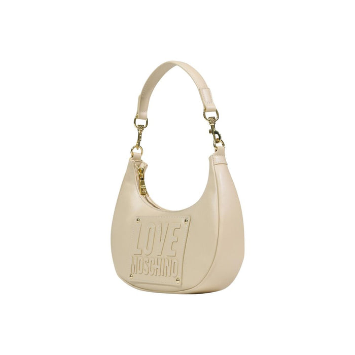 Cream Polyethylene Handbag Bag