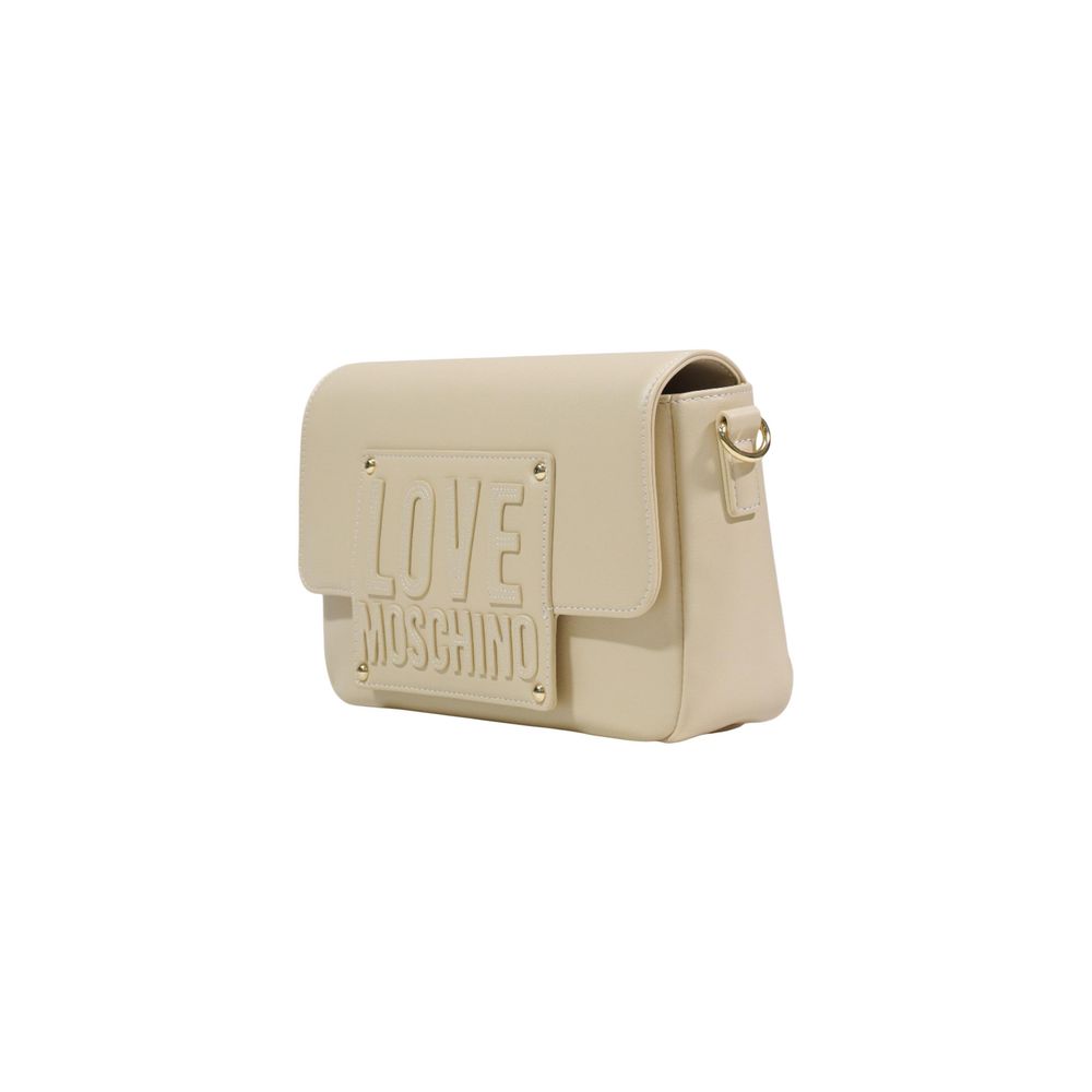 Cream Polyethylene Handbag Bag