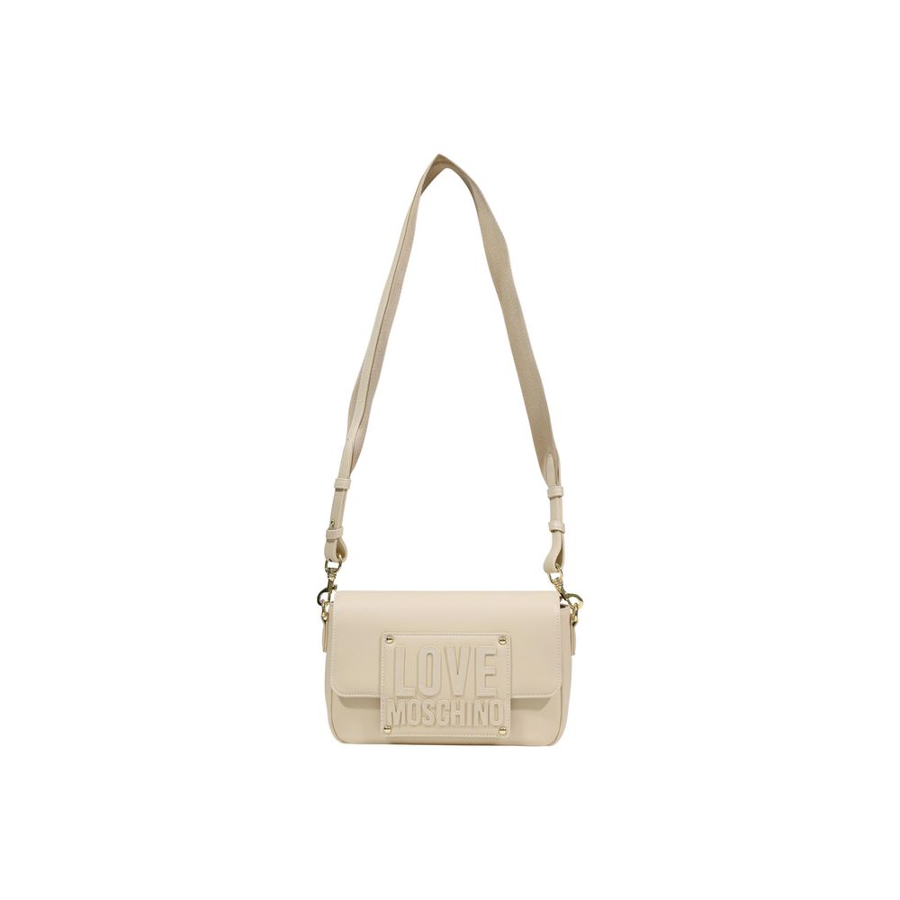 Cream Polyethylene Handbag Bag