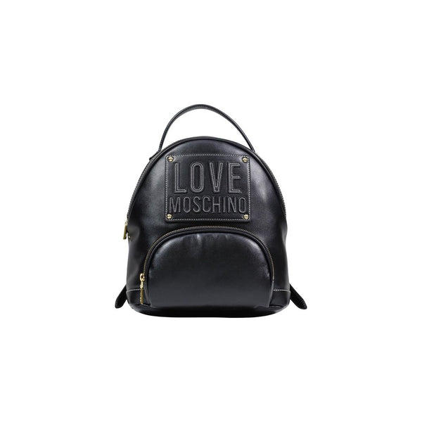 Love Moschino Polyurethane backpack in black