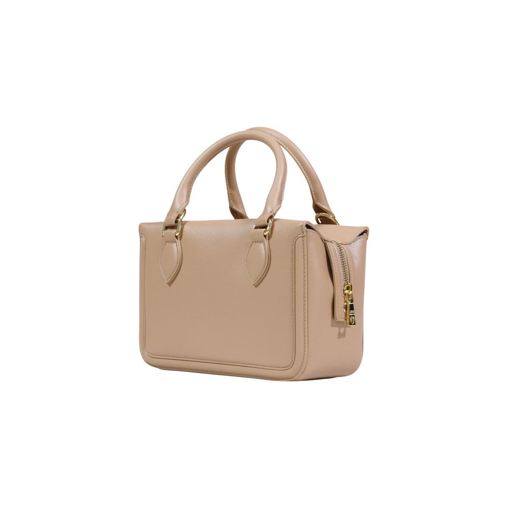 Beige Polyethylene Handbag Bag