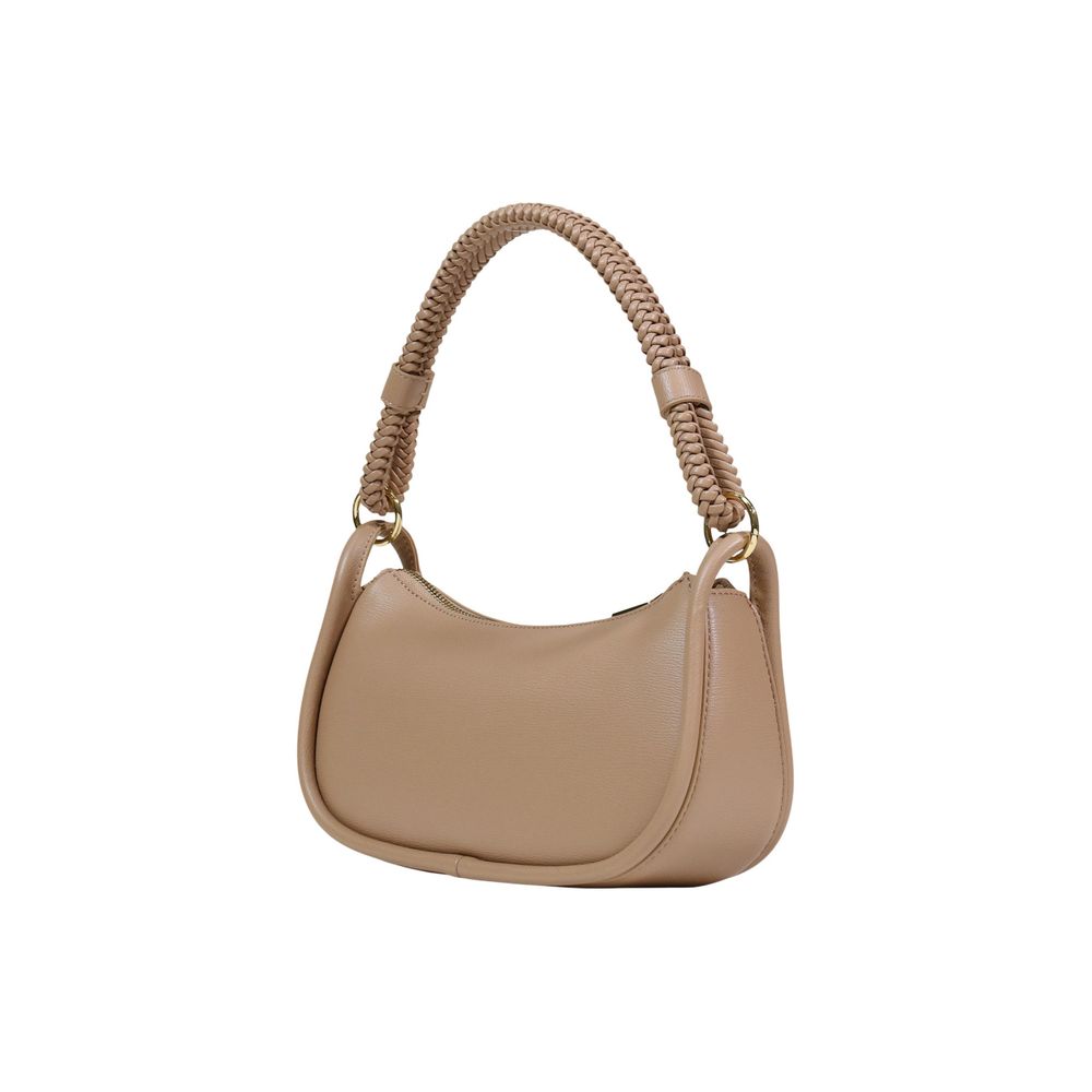 Beige Polyethylene Handbag Bag