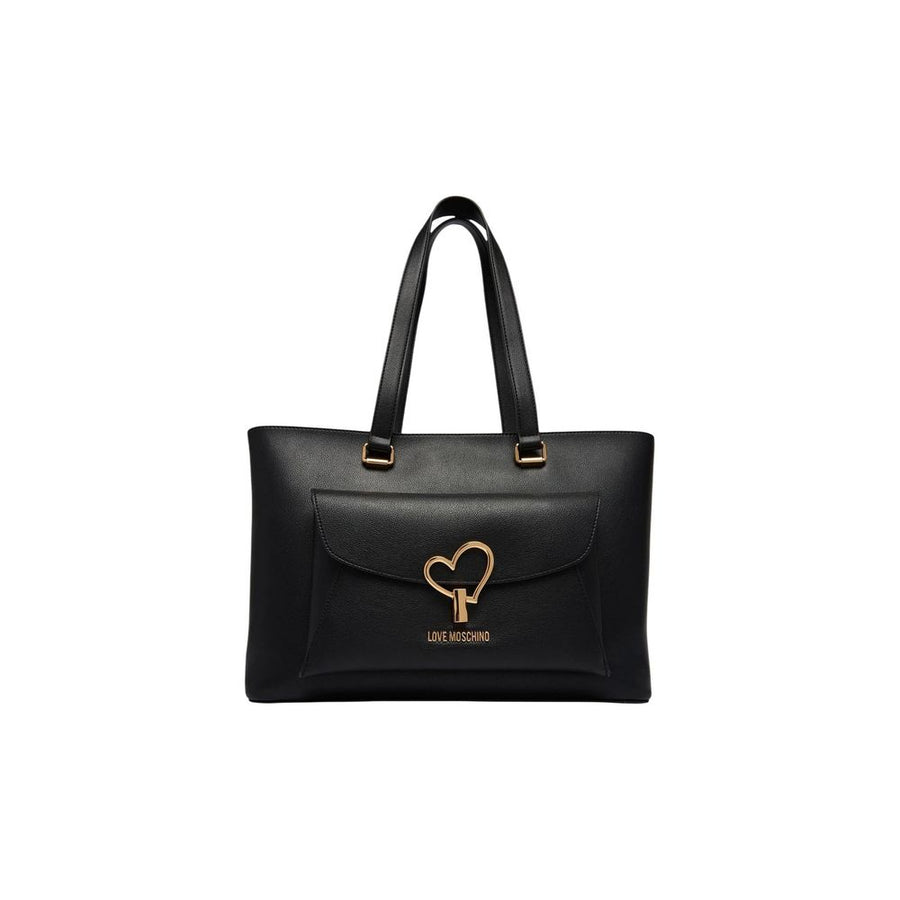 Love Moschino 100% Polyurethane shoulder bag in black