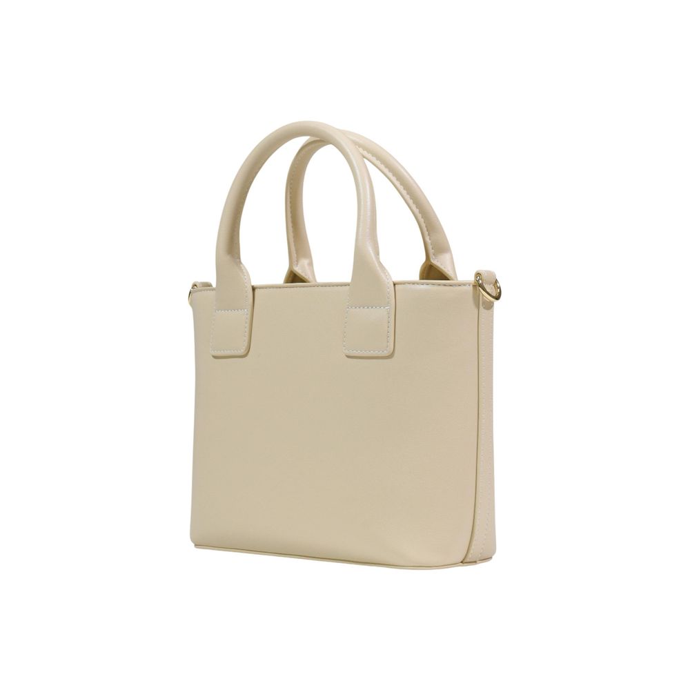 Cream Polyethylene Handbag Bag