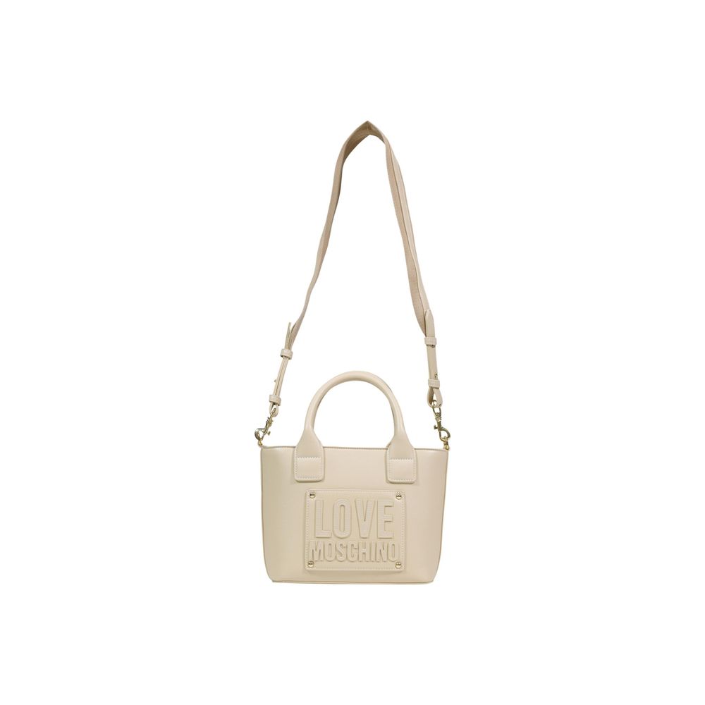 Cream Polyethylene Handbag Bag