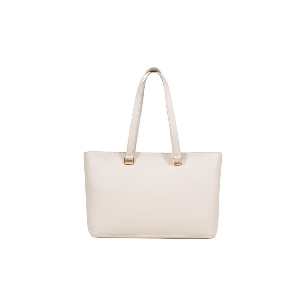 Beige Polyethylene Handbag Bag