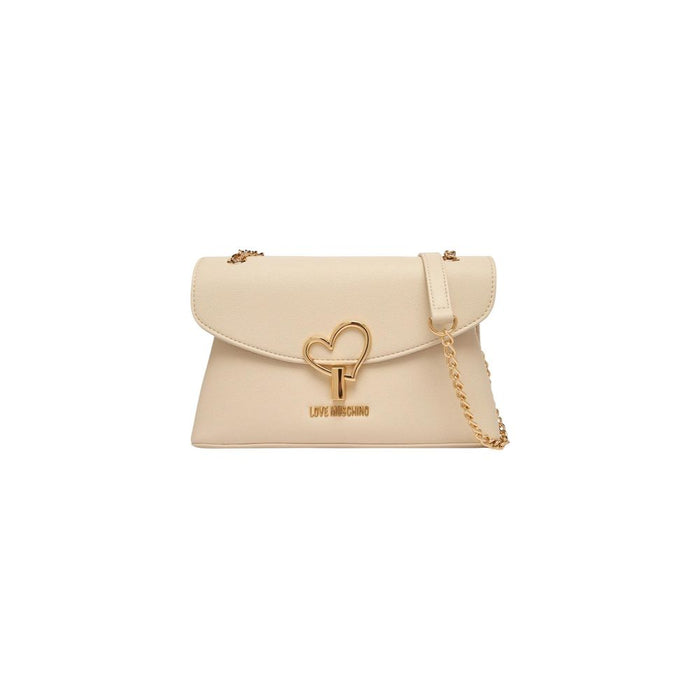 Beige Polyethylene Handbag Bag