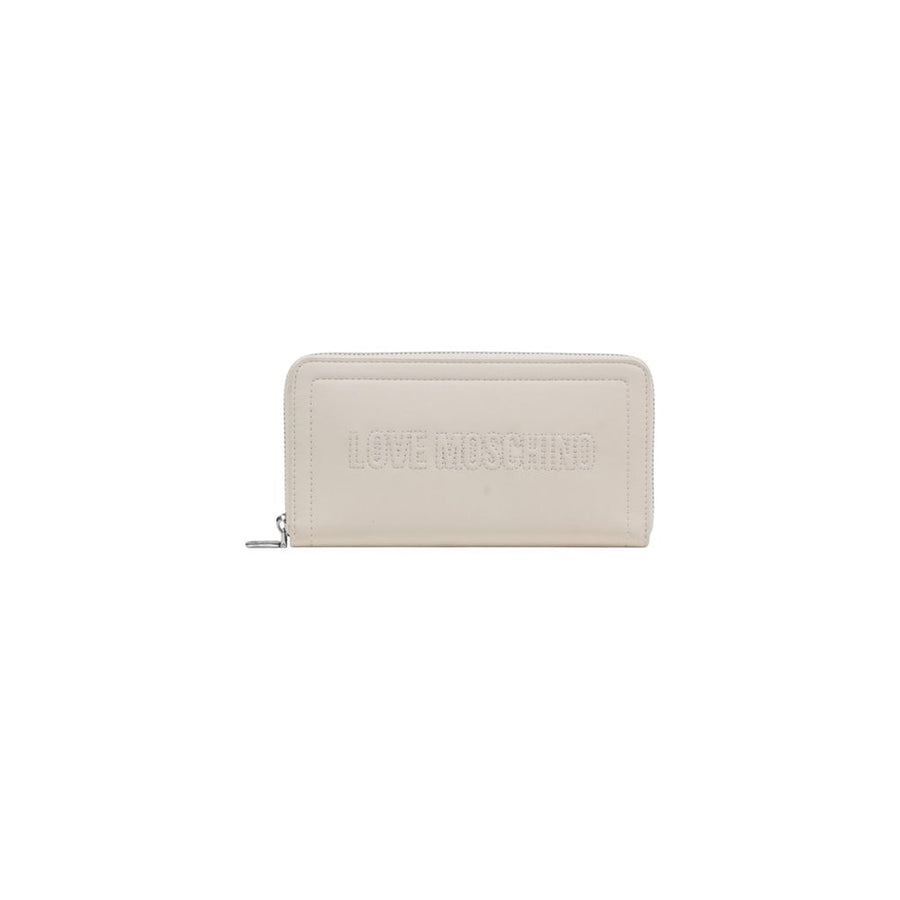 Love Moschino Polyurethane wallet in beige