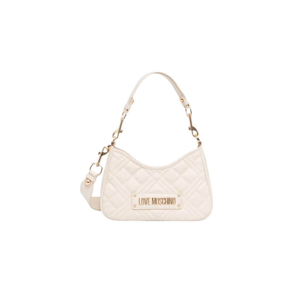 Beige Polyethylene Handbag Bag