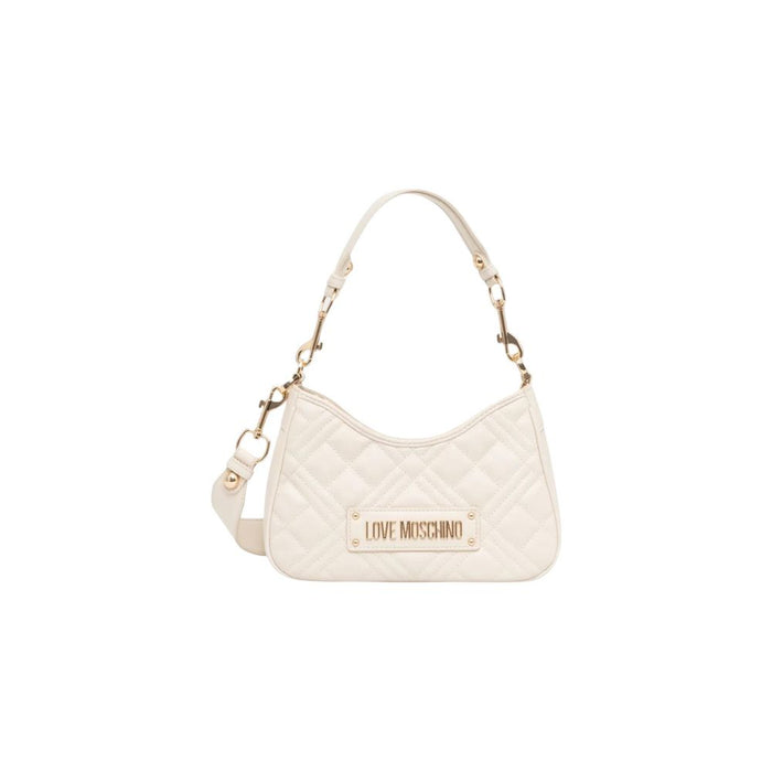 Beige Polyethylene Handbag Bag