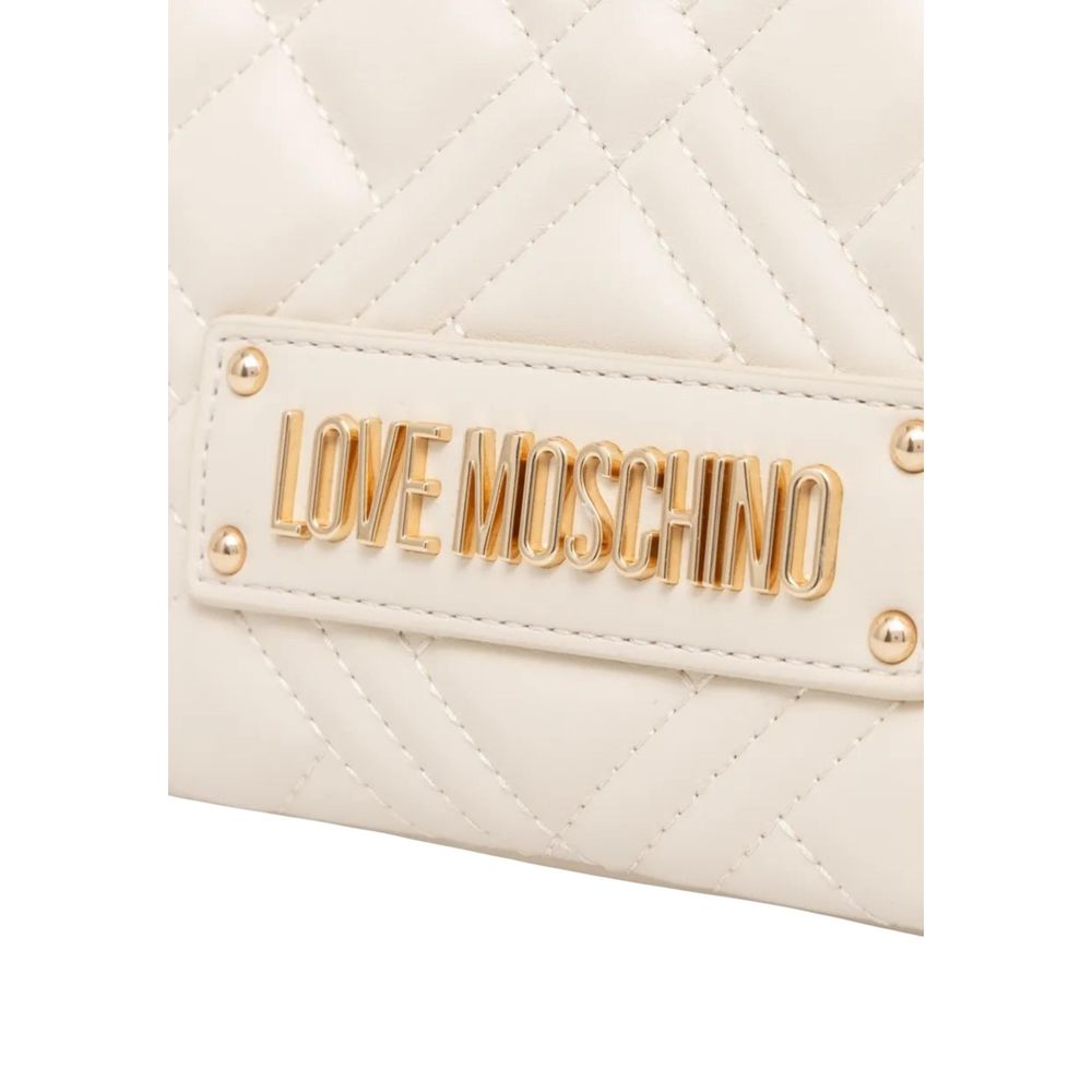 Beige Polyethylene Handbag Bag
