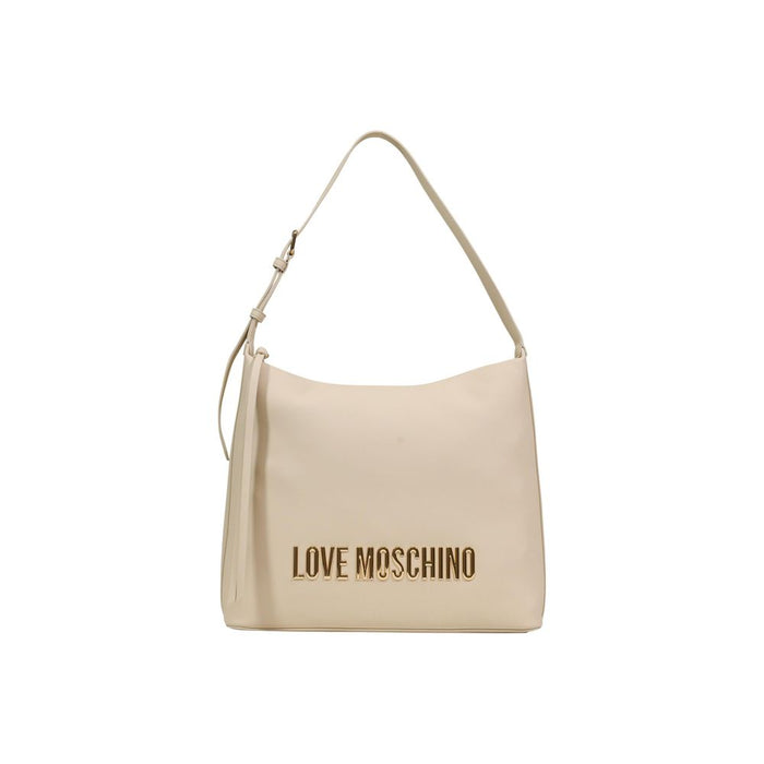 Beige Polyethylene Handbag Bag
