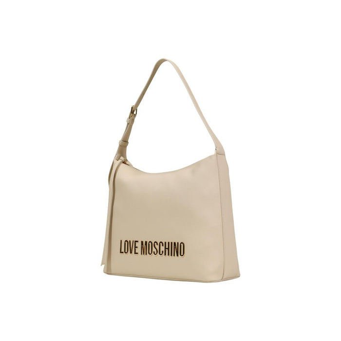 Beige Polyethylene Handbag Bag