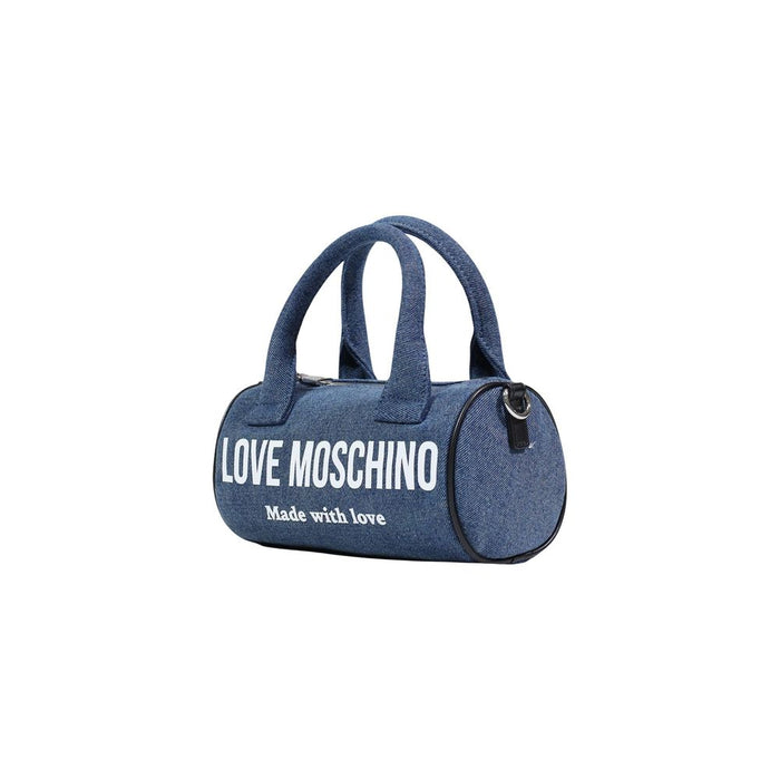 Blue Cotton Handbag Bag