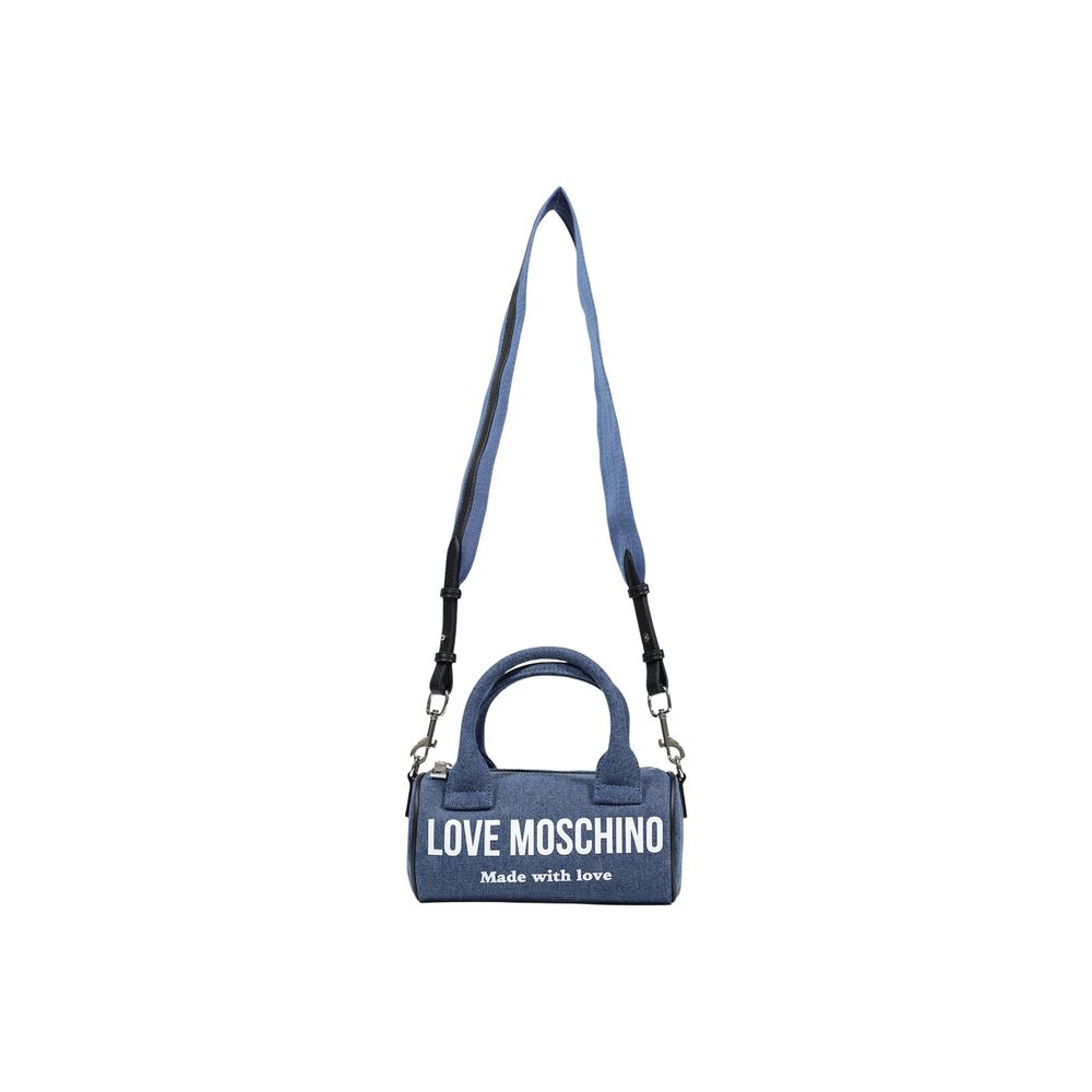 Blue Cotton Handbag Bag