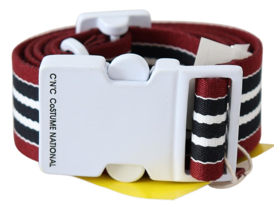 Costume National 100% cotton/canvas belt in black