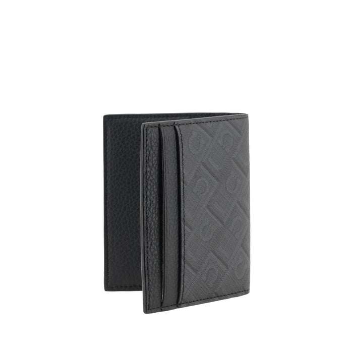 Ferragamo 10% Calf Leather Bos Taurus wallet in black — view 2