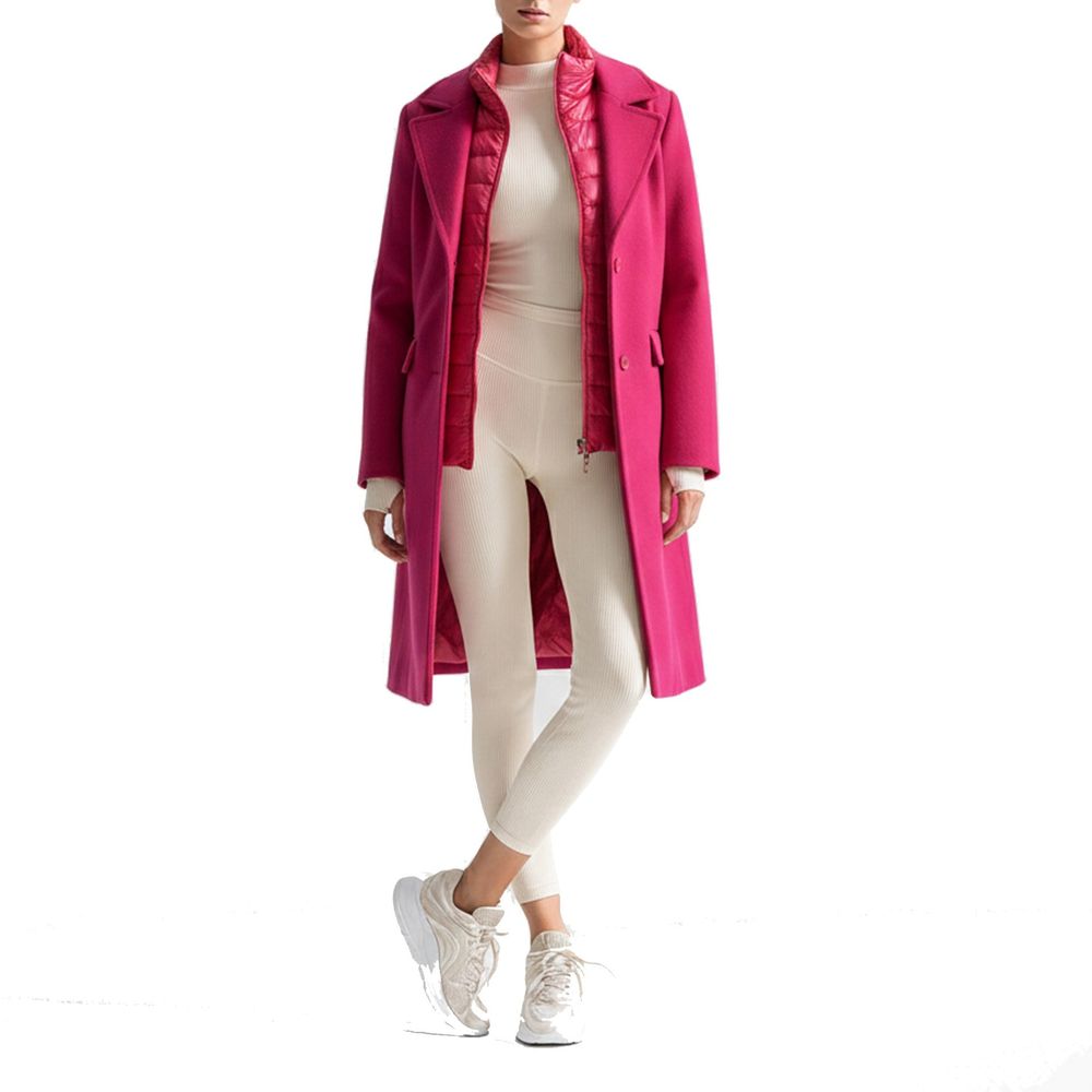 Herno 100% Cashmere coat in red — view 2