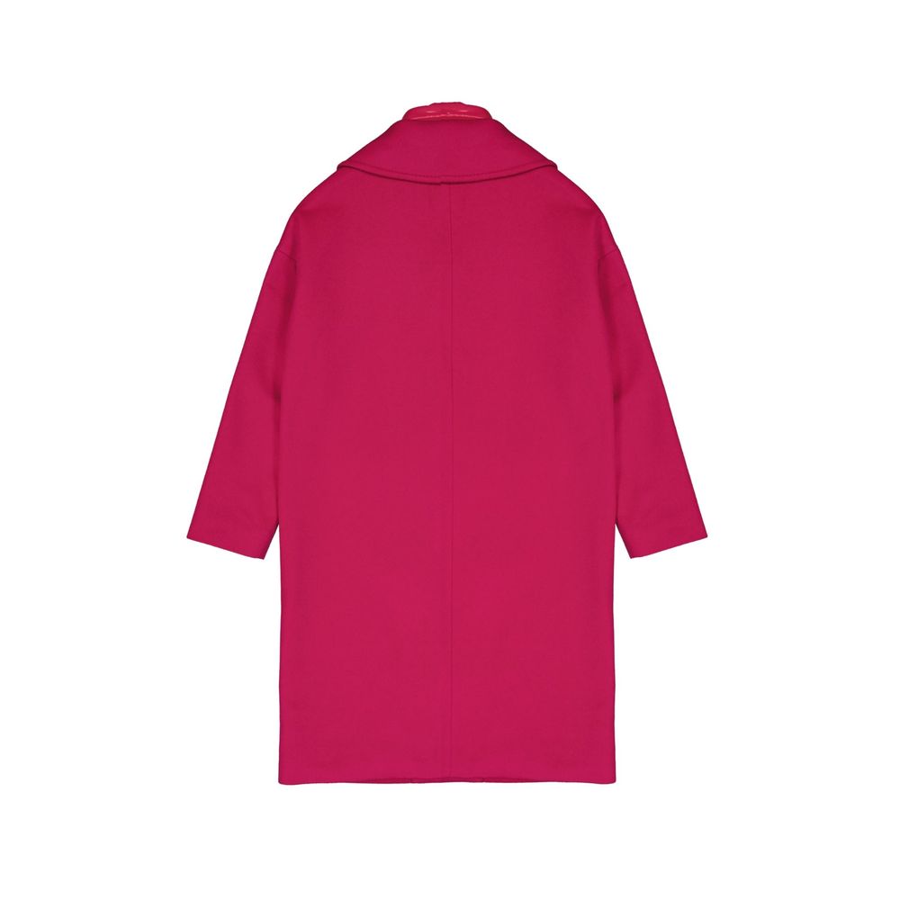 Herno 100% Cashmere coat in red — view 3