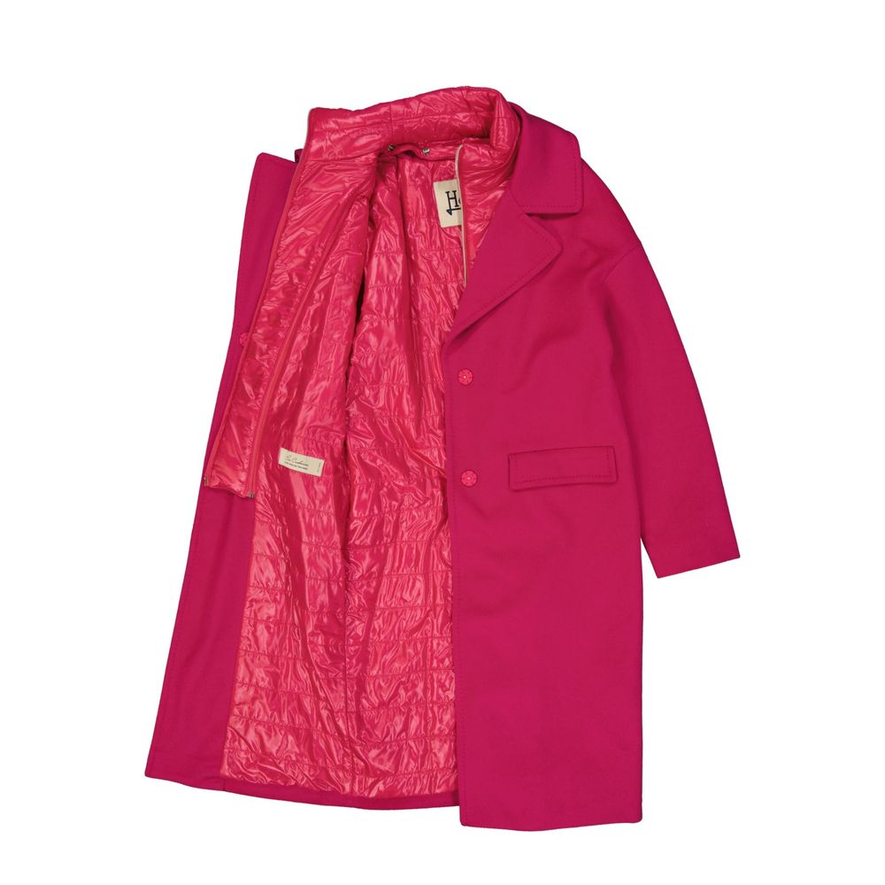 Herno 100% Cashmere coat in red — view 4