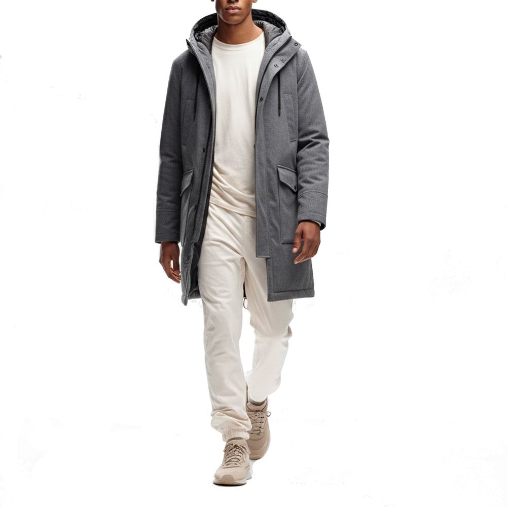 Herno 100% Cashmere; Padding: 100% Polyester coat in gray — view 2