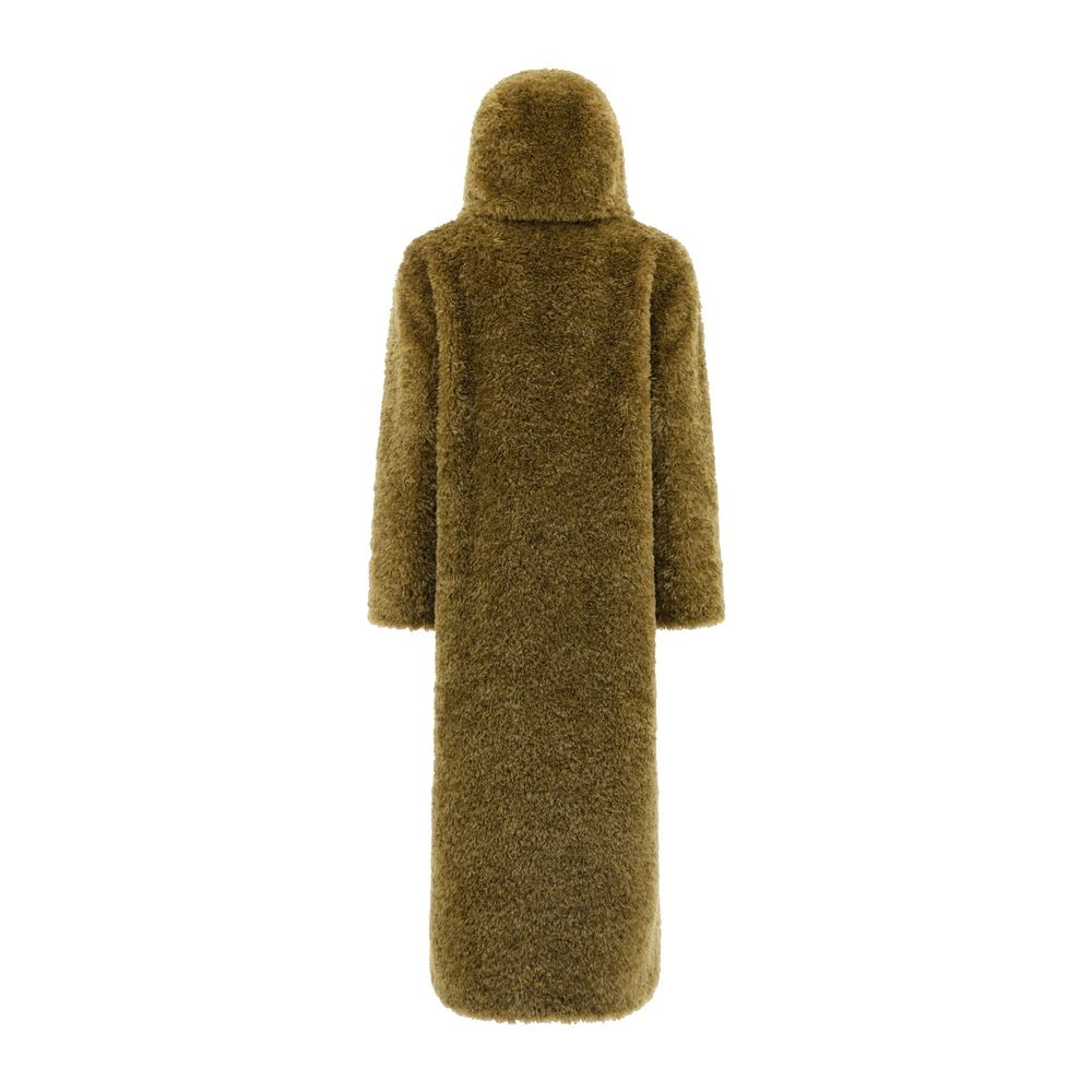 Herno 100% Polyester coat in gold — view 3