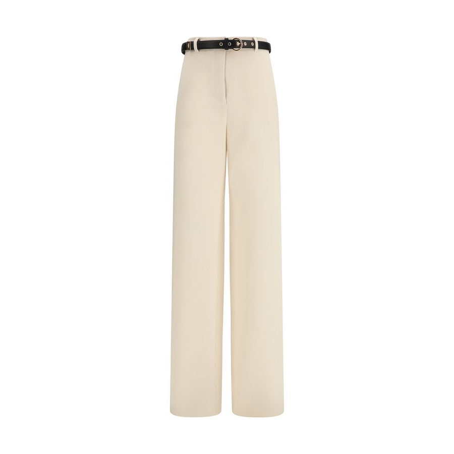 Max Mara 71% Triacetate 29% Polyester trousers in beige