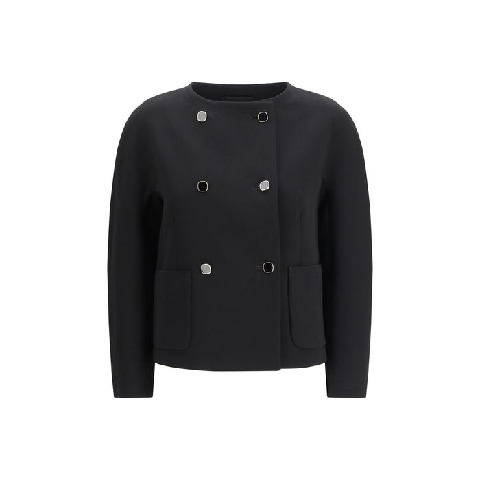 Max Mara OUTER 71% Triacetate 29% Polyester INNER 70% Acetate 30% Polyester jacket in black