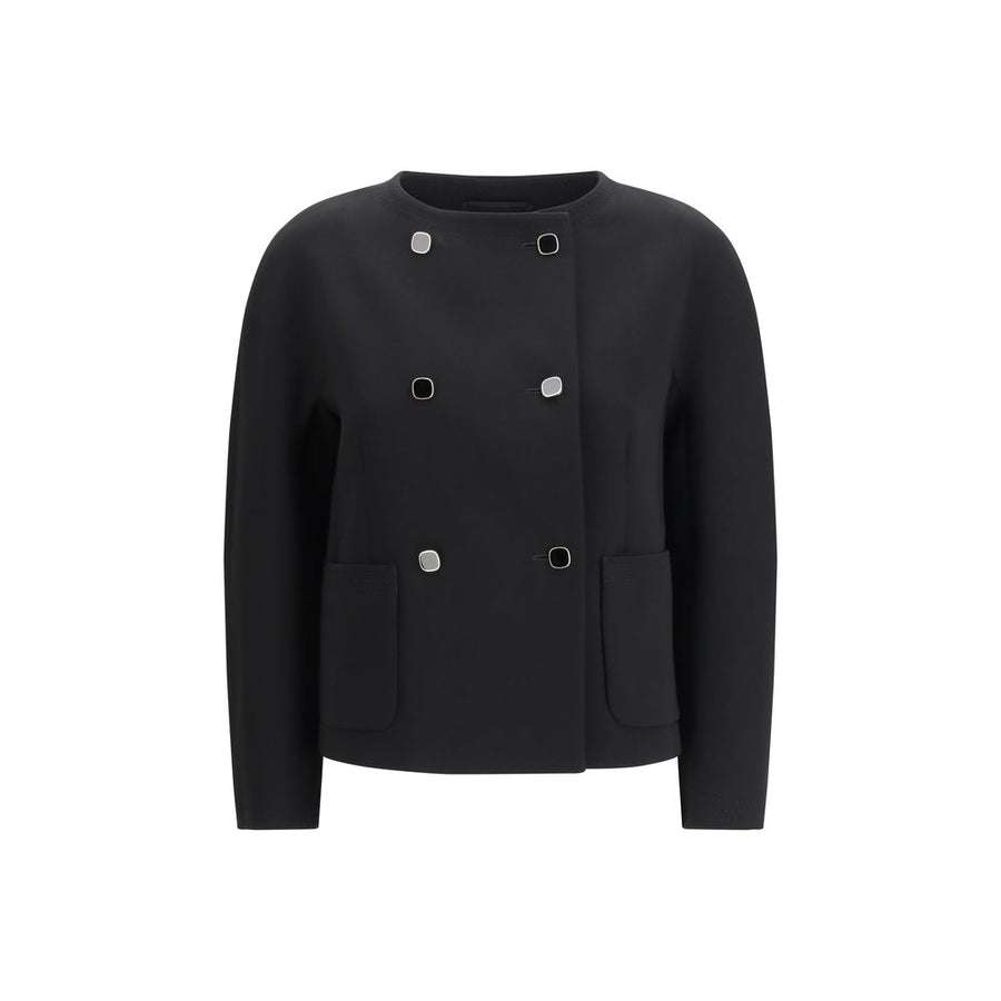 Max Mara OUTER 71% Triacetate 29% Polyester INNER 70% Acetate 30% Polyester jacket in black